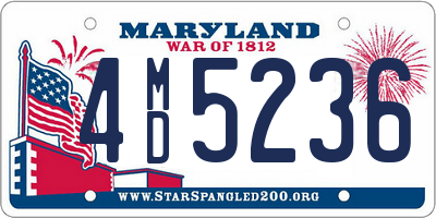 MD license plate 4MD5236