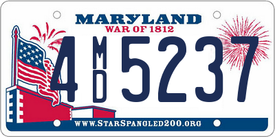 MD license plate 4MD5237