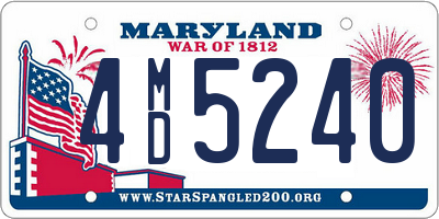 MD license plate 4MD5240