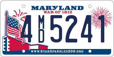 MD license plate 4MD5241