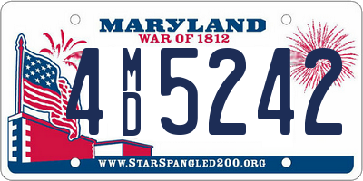 MD license plate 4MD5242