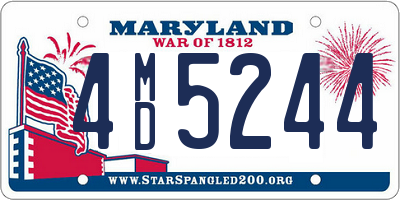 MD license plate 4MD5244