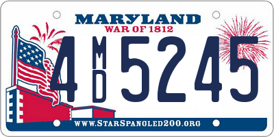 MD license plate 4MD5245