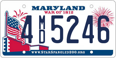 MD license plate 4MD5246