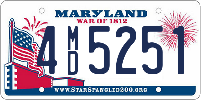 MD license plate 4MD5251