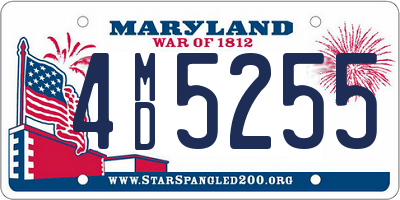 MD license plate 4MD5255