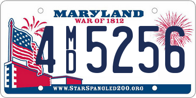 MD license plate 4MD5256