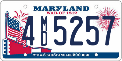 MD license plate 4MD5257