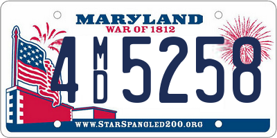 MD license plate 4MD5258