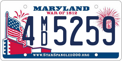 MD license plate 4MD5259