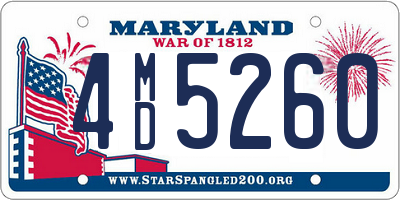 MD license plate 4MD5260