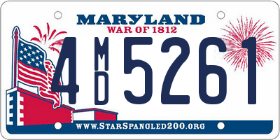 MD license plate 4MD5261