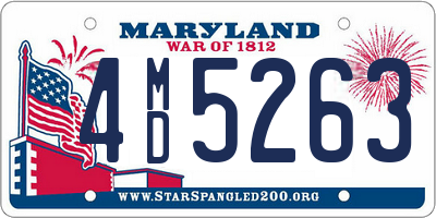 MD license plate 4MD5263