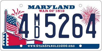 MD license plate 4MD5264