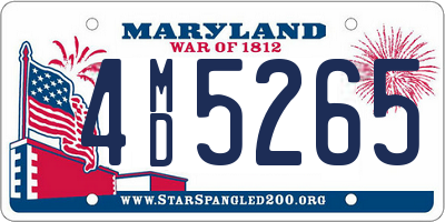 MD license plate 4MD5265