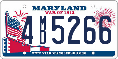 MD license plate 4MD5266