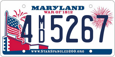 MD license plate 4MD5267