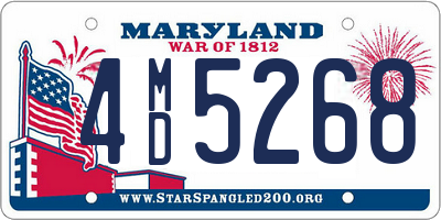 MD license plate 4MD5268