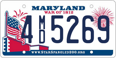 MD license plate 4MD5269