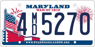 MD license plate 4MD5270