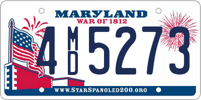 MD license plate 4MD5273