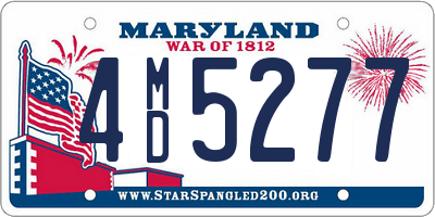 MD license plate 4MD5277