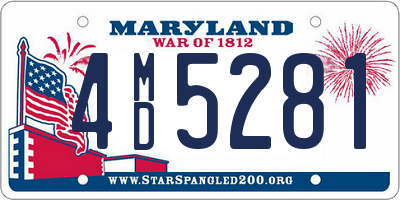 MD license plate 4MD5281