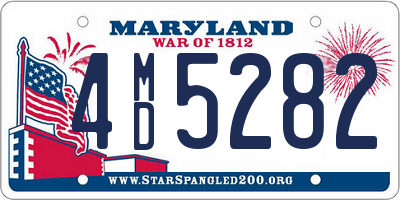 MD license plate 4MD5282