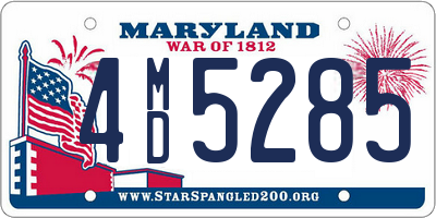 MD license plate 4MD5285