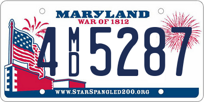 MD license plate 4MD5287