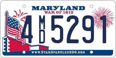 MD license plate 4MD5291