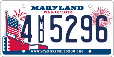 MD license plate 4MD5296