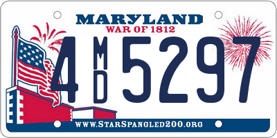 MD license plate 4MD5297