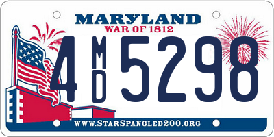 MD license plate 4MD5298