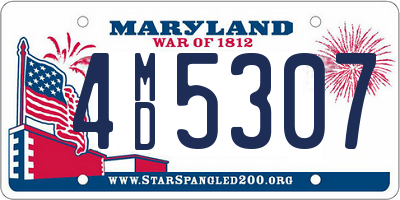 MD license plate 4MD5307