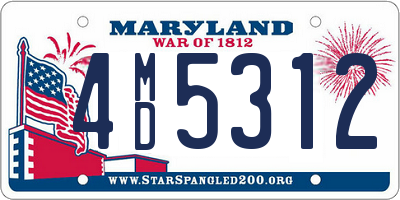 MD license plate 4MD5312