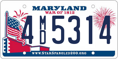 MD license plate 4MD5314