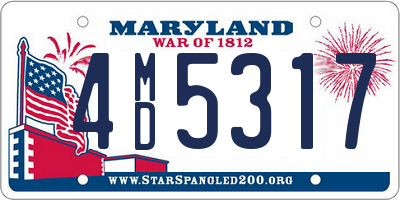 MD license plate 4MD5317