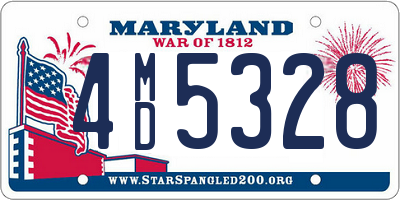 MD license plate 4MD5328