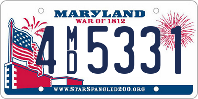 MD license plate 4MD5331