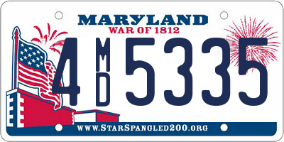 MD license plate 4MD5335