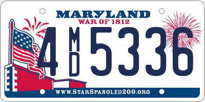 MD license plate 4MD5336