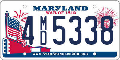 MD license plate 4MD5338