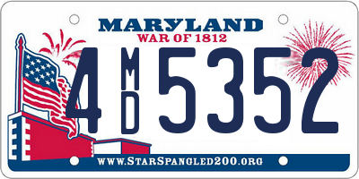 MD license plate 4MD5352