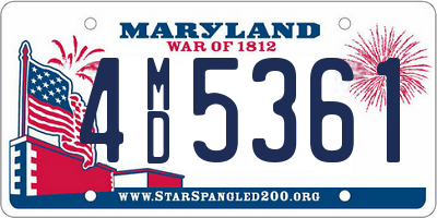 MD license plate 4MD5361