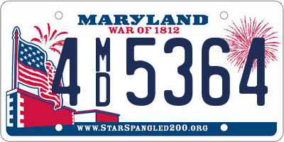 MD license plate 4MD5364