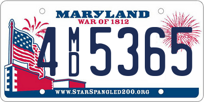 MD license plate 4MD5365