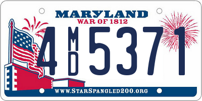 MD license plate 4MD5371