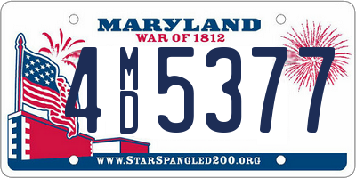 MD license plate 4MD5377