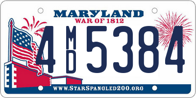 MD license plate 4MD5384